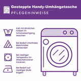 Sac bandoulière matelassé pour téléphone – Maison hantée sous la pleine lune