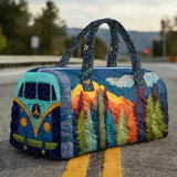 Sac de voyage en cuir souple fait main