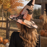 Handgemaakt gewatteerd heksenhoed – Schattige Halloween patchwork
