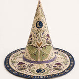 Chapeau de sorcière matelassé fait main – Monde fantastique botanique de style champêtre