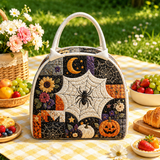 Gequilted lunchzak – Spin en maan