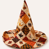 Handgemaakte gewatteerde heksenhoed – Nostalgische Halloween patchwork