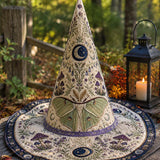 Chapeau de sorcière matelassé fait main – Monde fantastique botanique de style champêtre