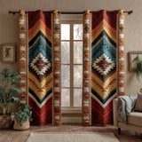 Gequilt gordijnen – Tribali Blue Mesa NCU0XD1877