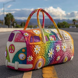 Sac de voyage matelassé – Motif hippie