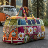 Sac de voyage matelassé – Motif floral