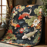 Couvre-lit matelassé – Koï japonais élégant NCU0DV6424