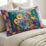 Housse de coussin matelassée – Doux rêve de fleurs