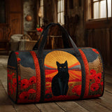 Sac de voyage matelassé – Chat au crépuscule