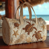Sac de voyage matelassé – Tortue dans les vagues