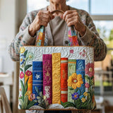 Bloemige Bibliotheek Artisanale Tas