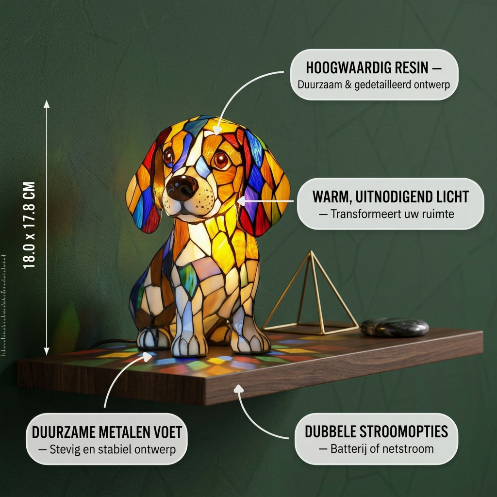 Edele Beagle Lamp