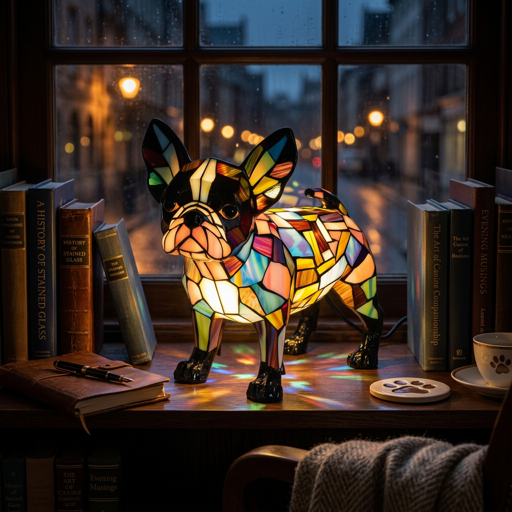 Boston Terriër Lamp