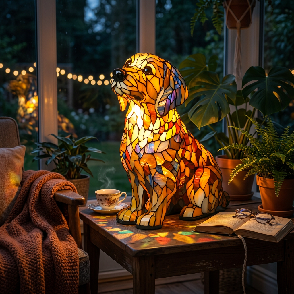 Buddy Golden Retriever Lamp