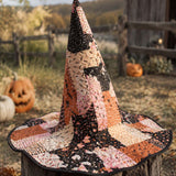 Handgemaakt gewatteerd heksenhoed – Schattige Halloween patchwork