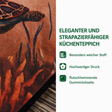Tapis de cuisine antidérapant – Sol de cuisine en tons terre NCU0DK10917