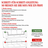 Housse de canapé matelassée – avec motif à carreaux classique NCU0XD2423