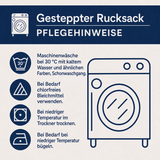 Hippie-Stepprucksack rugzak met zwarte schouderbanden