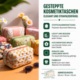Gepolsterde make-up tas met glanzende bloemblaadjes NCU0NT10236
