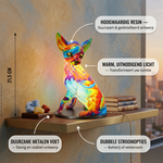 Resin Chihuahua Lamp