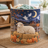 Panier à linge matelassé – Mouton en costume de fantôme pour Halloween