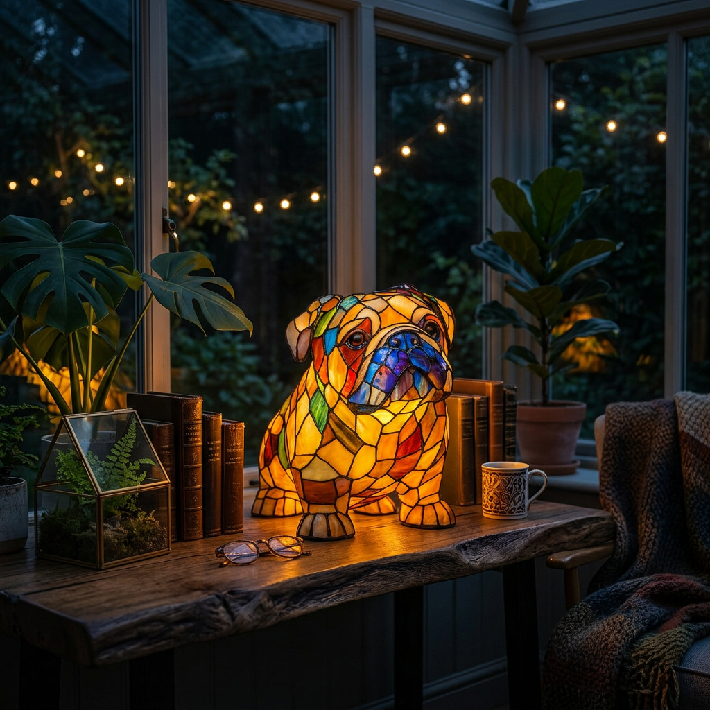 Betoverde Bulldog Lamp
