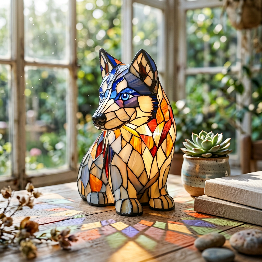 Noordse Husky Lamp