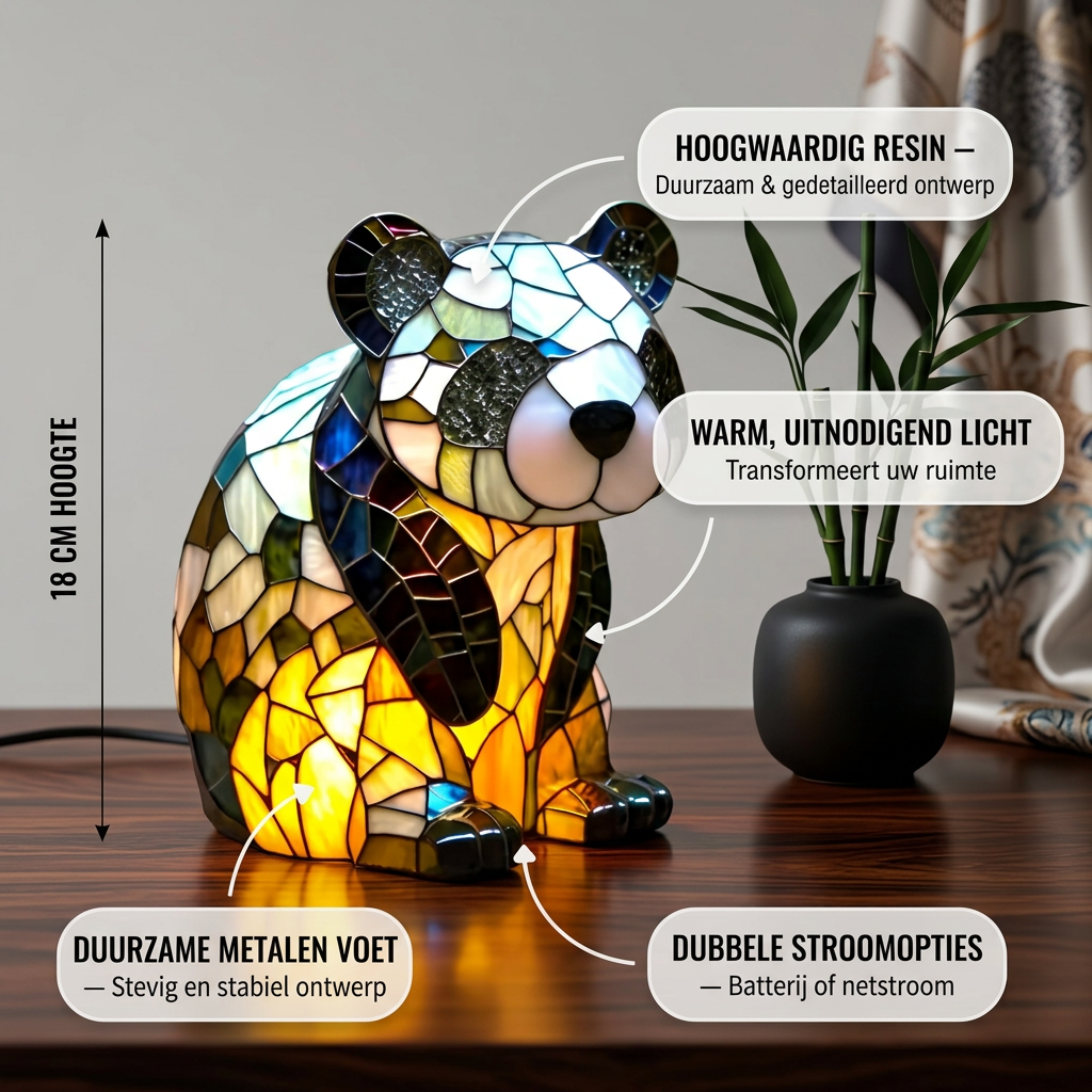 Kloffie Panda Lamp