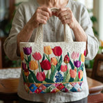 Tulpenseizoen Gewatteerde Tas