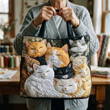 Dromende Kittens Gewatteerde Handgemaakte Tas