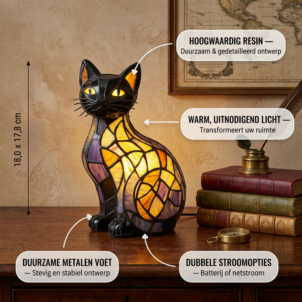 Feline Middernacht Kat